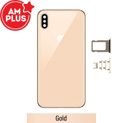 AMPLUS Rear Housing for iPhone XS Max-Gold AMPLUS Rear Housing for iPhone XS Max-Gold